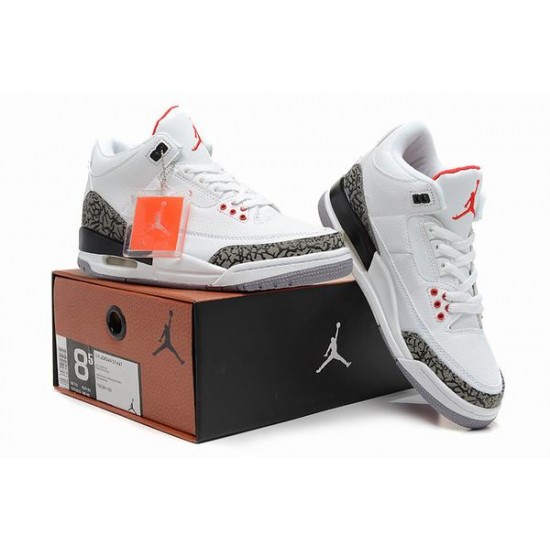 Air Jordan III (3) Retro White Grey Black-79