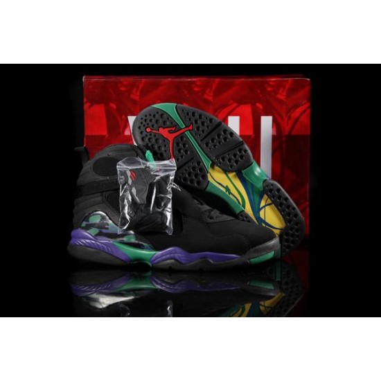 Air Jordan VIII (8) Retro Black Purple Green-28