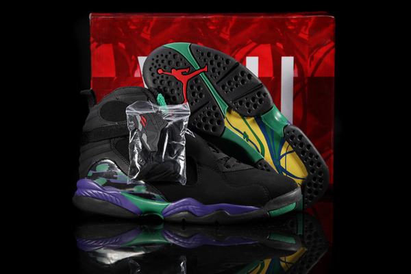 Air Jordan VIII (8) Retro Black Purple Green-28