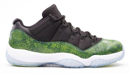 Air Jordan 11 Green Snakeskin