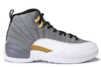 Air Jordan 12 Cool Gray Gold White