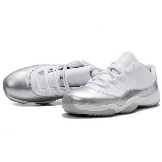 Air Jordan 11 White Silver