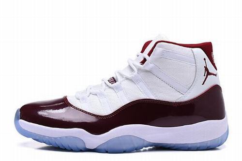 Air Jordan 11 Retro White Wine Red