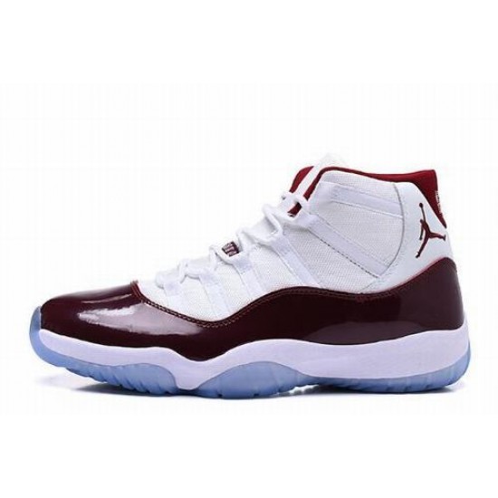 Air Jordan 11 Retro White Wine Red