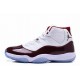 Air Jordan 11 Retro White Wine Red