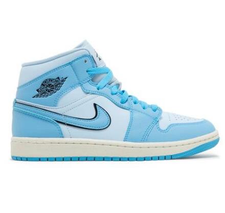 Wmns Air Jordan 1 Mid Ice Blue