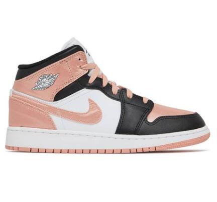 Air Jordan 1 Mid GS White Light Madder Root