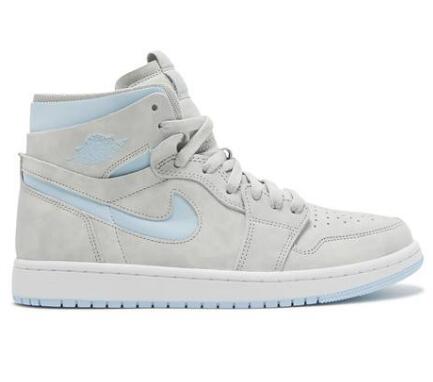 Wmns Air Jordan 1 High Zoom Comfort Cool Grey Light Blue