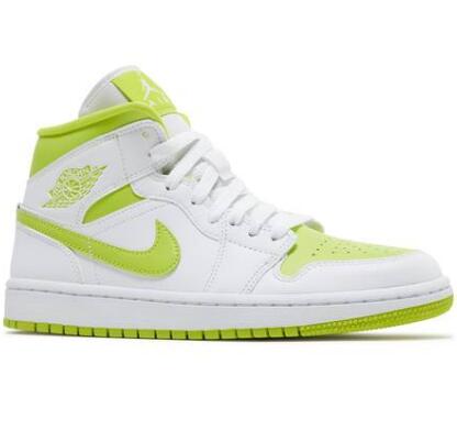 Wmns Air Jordan 1 Mid White Lime