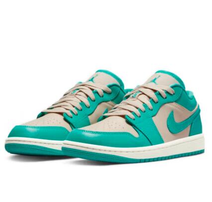 Wmns Air Jordan 1 Low Tropical Teal Sandy Beige