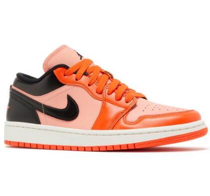 Wmns Air Jordan 1 Low SE Rush Orange Black