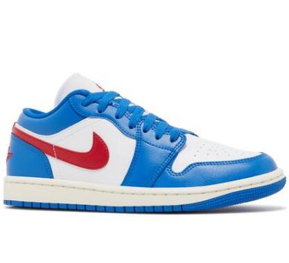 Wmns Air Jordan 1 Low Sport Blue Gym Red