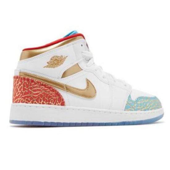 Air Jordan 1 Mid GS NC To Chi