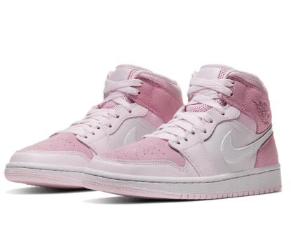 Wmns Air Jordan 1 Mid Digital Pink