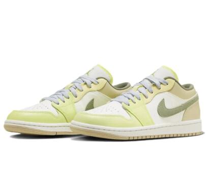 Wmns Air Jordan 1 Low Sail Pale Citron