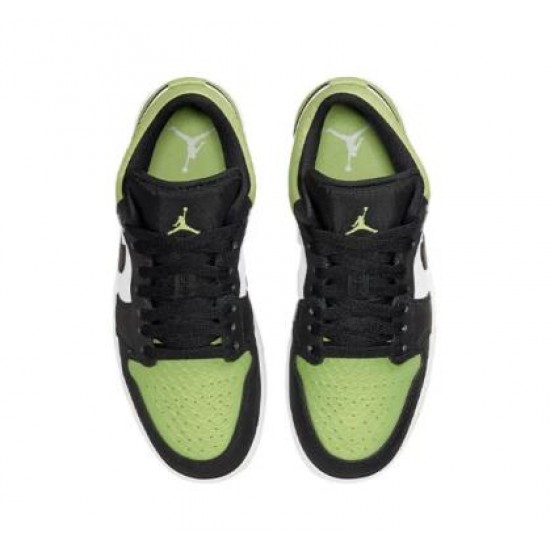 Wmns Air Jordan 1 Low SE Vivid Green Snakeskin