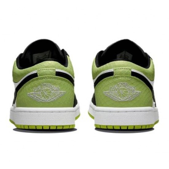 Wmns Air Jordan 1 Low SE Vivid Green Snakeskin