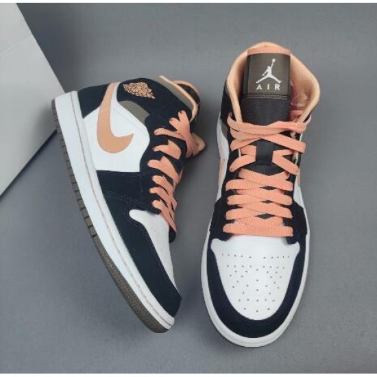 Wmns Air Jordan 1 Mid SE Peach Mocha