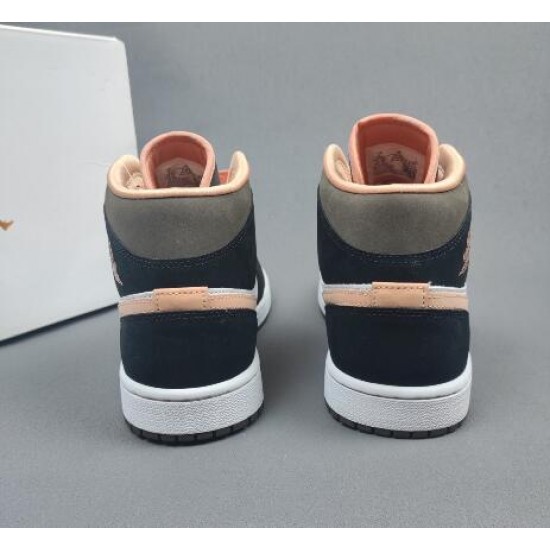 Wmns Air Jordan 1 Mid SE Peach Mocha