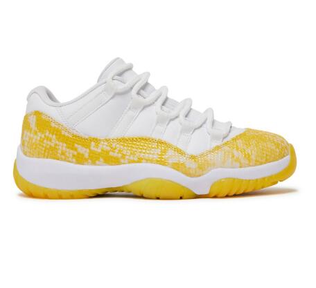 WMNS Air Jordan 11 Low Yellow Snakeskin