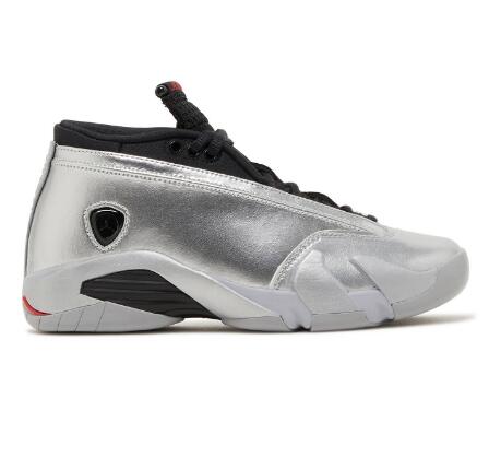 Wmns Air Jordan 14 Retro Low Metallic Silver