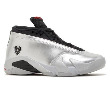 Wmns Air Jordan 14 Retro Low Metallic Silver